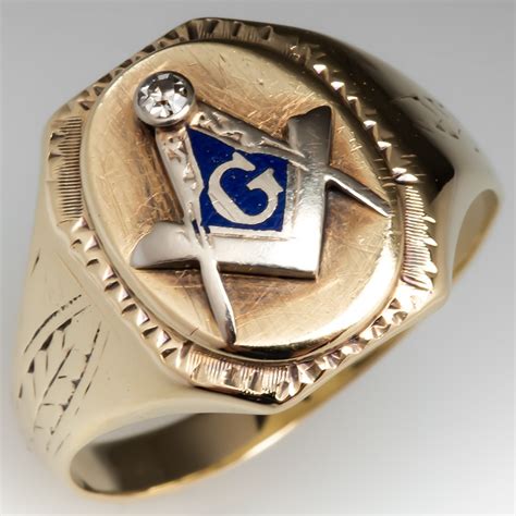 vintage masonic rings